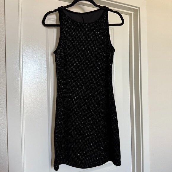 Vintage 90s Dress 2000s Mini Dress Byer Too Velvet Cocktail Little Black Dress - Picture 1 of 15